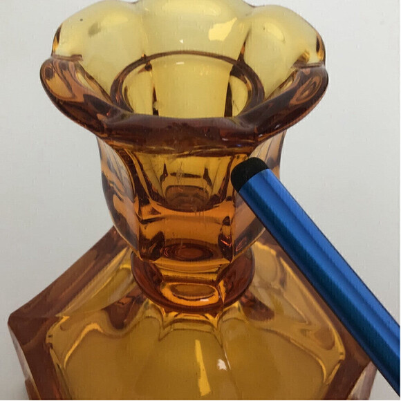 VINTAGE Fostoria 1886 and 1887 Patriot and Liberty Bell Coin Candle Holders - Picture 7 of 7